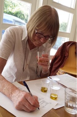 Judy Ridgeway olive oil assessment